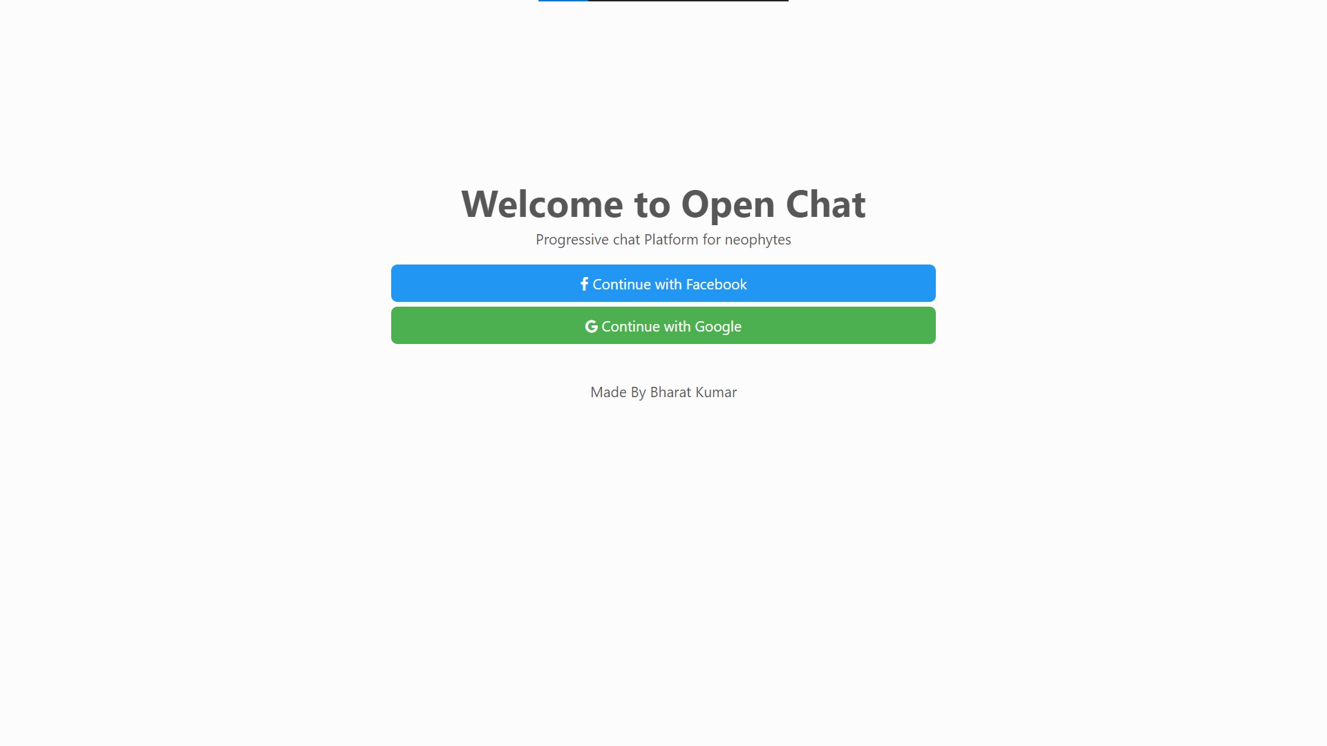 Open Chat